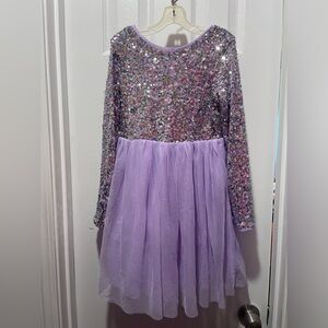 Cat & Jack Lavender Sequin Dress Size 8